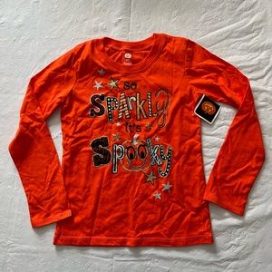 NWT Girls Halloween Glitter Shirt SZ 6/6x